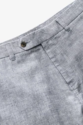 Next Strukturierte Hose aus Leinengemisch Hellgrau/Grau