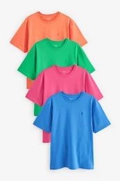 T-Shirt T-Shirts aus 100% Baumwolle im 4er-Pack (4-tlg)