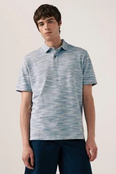 Next Poloshirt Weiches Polo-Shirt Blau/Hellblau/Grau/Türkis