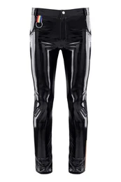 Lederimitathose Herren-Hose in schwarz - M
