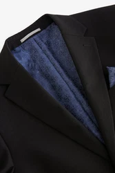 Next Baukastensakko Slim Fit Anzugsakko Schwarz/Hellblau/Dunkelgrau