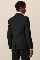 Next Baukastensakko Slim Fit Anzugsakko Schwarz/Hellblau/Dunkelgrau