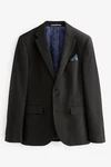 Next Baukastensakko Slim Fit Anzugsakko Schwarz/Hellblau/Dunkelgrau