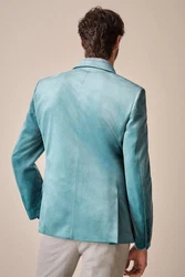 Next Sakko Slim-Fit  Hellblau/Blau/Türkis