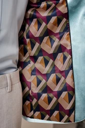 Next Sakko Slim-Fit  Hellblau/Blau/Türkis