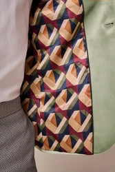 Next Sakko Slim-Fit  Hellgrün/Grün/Türkis/Weiß