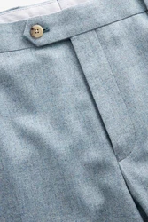 Next Anzughose aus Donegal-Wollmischung Grau/Blau/Hellblau