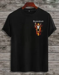 RMK T-Shirt Fan Trikot Rundhals Fußball Deutschland Germany EM 2024 Schwarz/Rot/Orange/Rosa