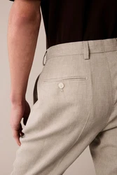 Next Anzughose aus Leinenmix Khaki/Beige/Braun