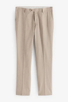 Next Anzughose aus Leinenmix Khaki/Beige/Braun