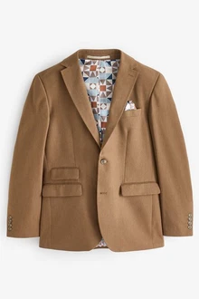 Next Baukastensakko Anzugsakko Leinenmix Braun/Beige/Khaki
