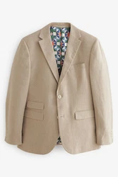 Next Baukastensakko Anzugsakko Leinenmix Khaki/Beige/Braun