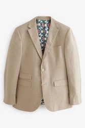 Next Baukastensakko Anzugsakko Leinenmix Khaki/Beige/Braun