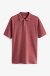 Next Poloshirt Strukturiertes Polo-Shirt Dunkelrot/Rot/Bordeaux/Braun