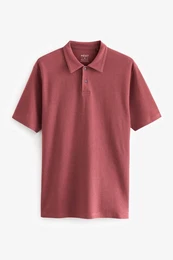 Poloshirt Strukturiertes Polo-Shirt (1-tlg)