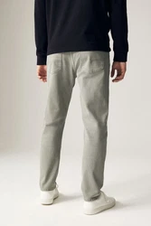 Next Regular-Fit-Jeans aus überfärbtem Denim Khaki/Dunkelgrün