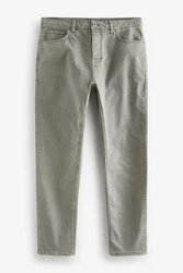 Next Regular-Fit-Jeans aus überfärbtem Denim Khaki/Dunkelgrün