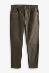 Next Regular-Fit-Jeans aus überfärbtem Denim Khaki/Dunkelgrün