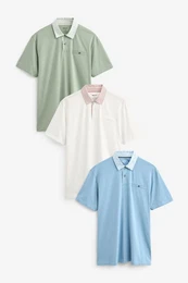 Poloshirt Poloshirts aus Jersey im 3er-Pack (3-tlg)