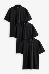 Poloshirt Poloshirts aus Jersey im 3er-Pack (3-tlg)