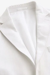 Next Leinensakko Sakko (1-tlg) Weiß/Creme/Grau
