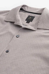 Next Kurzarmhemd Jersey-Hemd Hellgrau/Grau/Lila/Beige/Braun