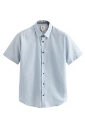 Kurzarmhemd Regular Fit Kurzarmhemd mit Print (1-tlg)