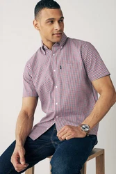 Next Langarmhemd Pflegeleichtes Button-Down-Oxford-Hemd 