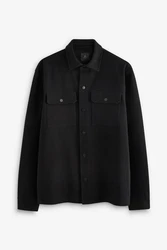 Next Hemdjacke aus Jersey Schwarz