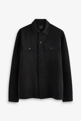 Next Hemdjacke aus Jersey Schwarz