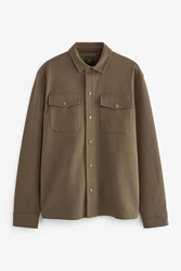 Next Hemdjacke aus Jersey Khaki/Braun/Dunkelgrün