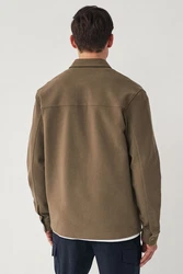 Next Hemdjacke aus Jersey Khaki/Braun/Dunkelgrün