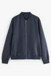 Next Bomberjacke Schlichte (1-St) Dunkelblau/Grau/Blau