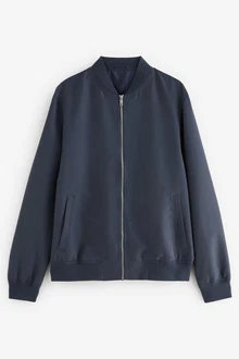 Next Bomberjacke Schlichte (1-St) Dunkelblau/Grau/Blau Next Bomberjacke Schlichte (1-St) Dunkelblau/Grau/Blau