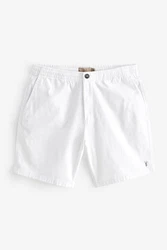 Next Chinoshorts Chinohose mit Stretch Weiß/Creme