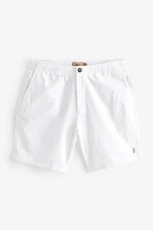 Next Chinoshorts Chinohose mit Stretch Weiß/Creme