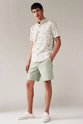 Next Chinoshorts Chinohose mit Stretch Khaki
