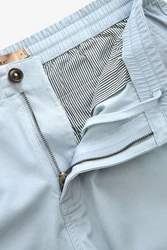 Next Chinoshorts Chinohose mit Stretch Hellblau/Grau