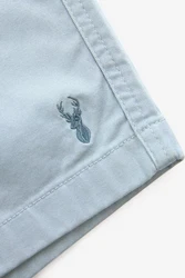 Next Chinoshorts Chinohose mit Stretch Hellblau/Grau