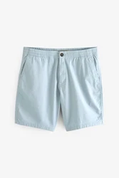 Next Chinoshorts Chinohose mit Stretch Hellblau/Grau