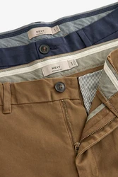 Next Chinohose Straight Fit Chinohose (2-tlg) Khaki/Braun