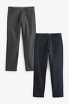 Next Chinohose Straight Fit Chinohose (2-tlg) Dunkelblau/Dunkelgrau/Grau Next Chinohose Straight Fit Chinohose (2-tlg) Dunkelblau/Dunkelgrau/Grau