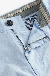 Next Straight Fit Chinoshorts mit Stretch Hellblau/Blau