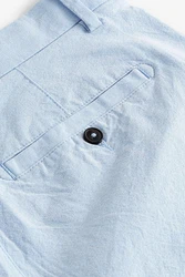 Next Straight Fit Chinoshorts mit Stretch Hellblau/Blau