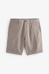 Next Straight Fit Chinoshorts mit Stretch Khaki/Beige/Braun