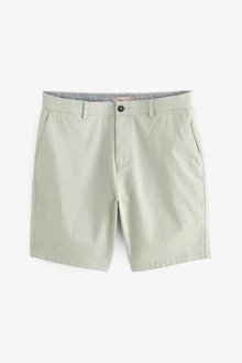 Next Straight Fit Chinoshorts mit Stretch Khaki Next Straight Fit Chinoshorts mit Stretch Khaki