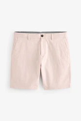 Next Straight Fit Chinoshorts mit Stretch Rosa/Beige/Khaki