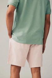 Next Straight Fit Chinoshorts mit Stretch Rosa/Beige/Khaki