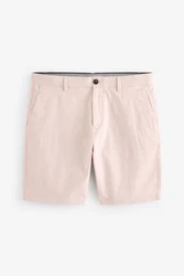 Next Straight Fit Chinoshorts mit Stretch Rosa/Beige/Khaki