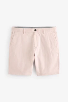Next Straight Fit Chinoshorts mit Stretch Rosa/Beige/Khaki Next Straight Fit Chinoshorts mit Stretch Rosa/Beige/Khaki